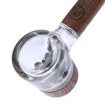 Marley Natural Spoon Pipe Natural Glass and Black Walnut 6