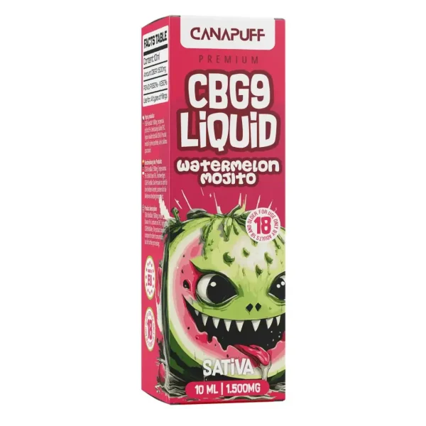 canapuff watermelon mojito cbg9 1500mg 10ml