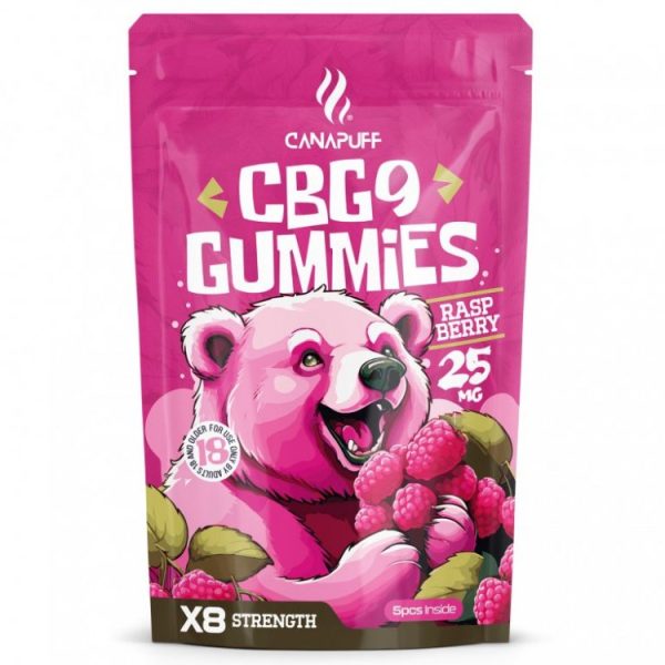 canapuff cbg9 gummies raspberry