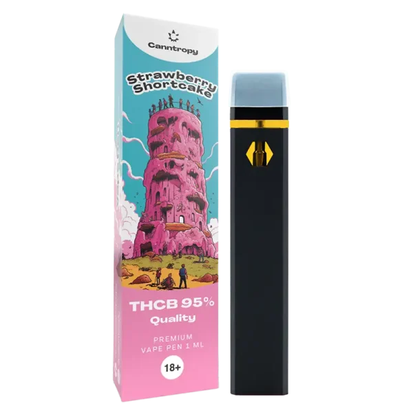 Canntropy THCB Vape Pen Strawberry Shortcake 1ml