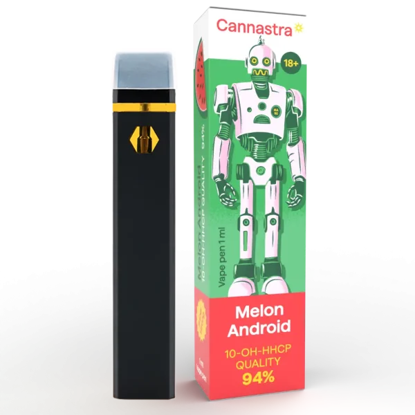 cannastra melon android 94% 10-oh-hhcp vape pen 1ml