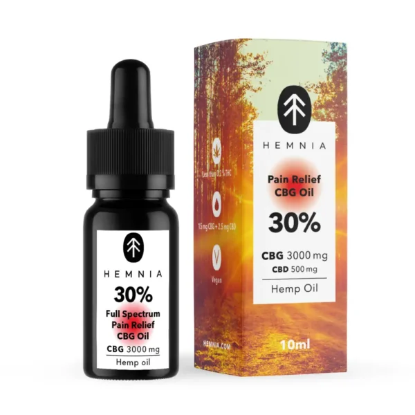 Hemnia Full spectrum Pain Relief CBG oil 30%