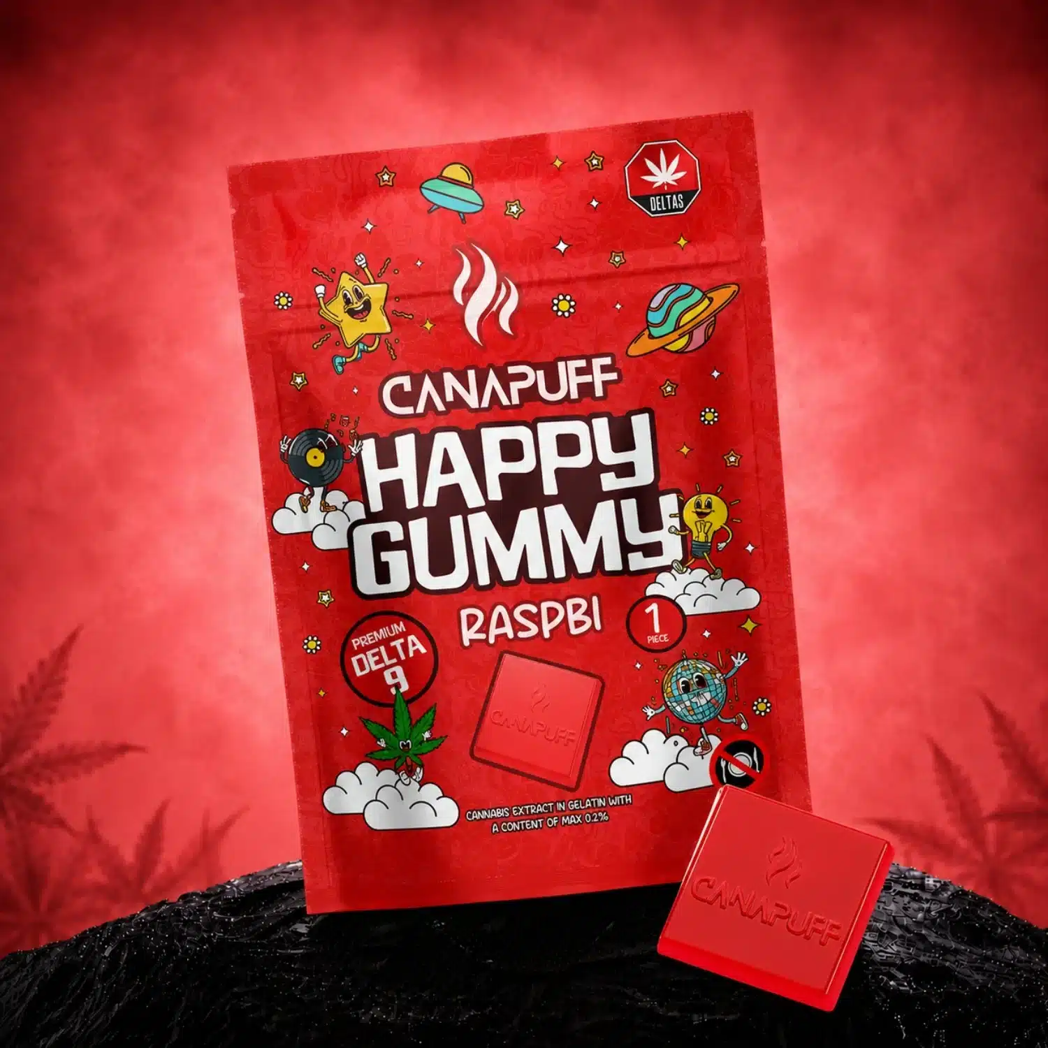 Delta 9 Gummy Raspberry